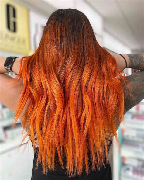 Orange Ombre Hair Color