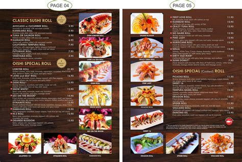 MENU | Oshi Restaurant