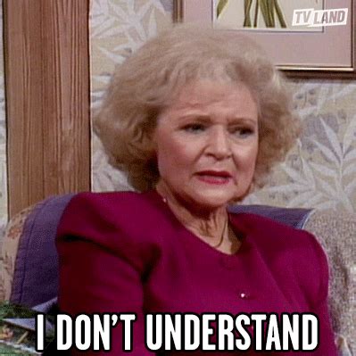 I Dont Understand Golden Girls GIF by TV Land - Find & Share on GIPHY