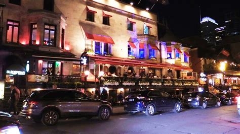 Montreal Downtown Night Life Party and Clubs on Crescent Street Summer ...