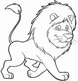 Mewarnai Gambar Hewan singa Si Raja Hutan Untuk Belajar Anak  BELAJAR sketch template
