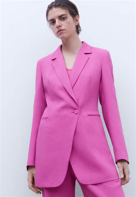 ADOLFO DOMINGUEZ LONG - Short coat - pink - Zalando.de