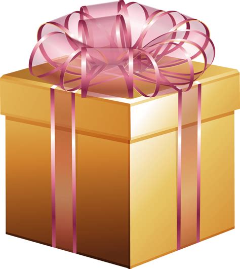 Abstract Large Gold Gift Box Pink Bow PNG | Gold gift boxes, Diy ...