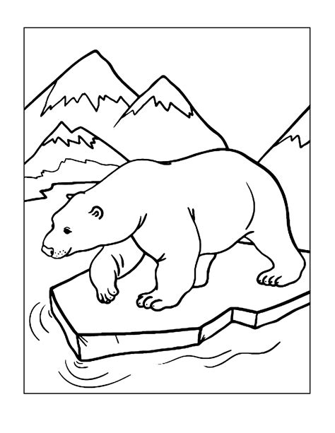 Polar Bear Coloring Pages – Printable Coloring Pages