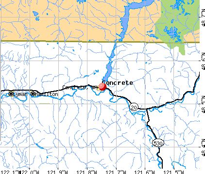 Map Of Concrete Washington | Draw A Topographic Map