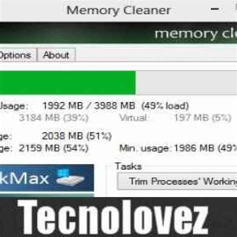 (Memory Cleaner) Programma gratuito che consente di liberare memoria RAM e aumentare le ...
