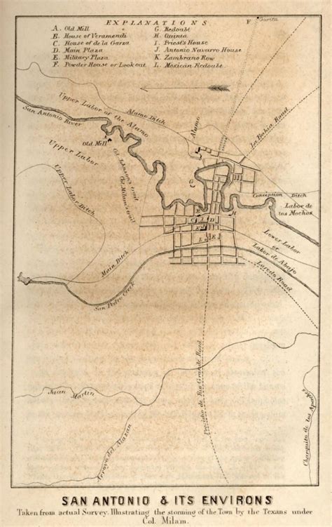 Map Of The Alamo San Antonio Texas - Printable Maps