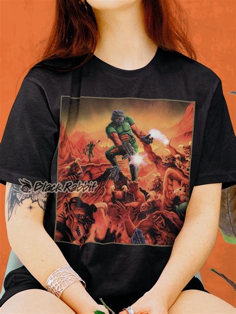 Doom Cover Box Art 90s Retro Vintage Unisex Classic T-shirt - Etsy