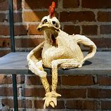 Mazi Character Chicken Sitting CP631 SOLD | Hand built pottery