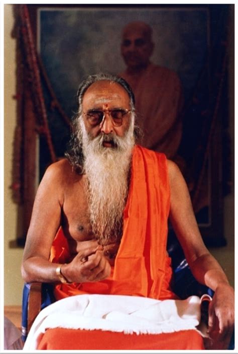 Chinmayananda Saraswati Swami Doing Meditation