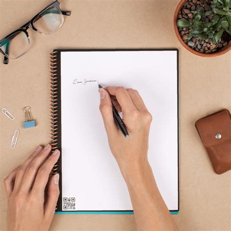 Rocketbook Core Smart Reusable Notebook - A5 Black Notepad, Dot Grid ...