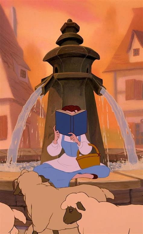 Belle and her books :) | Disney phone wallpaper, Disney princess ...