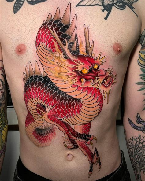 101 Best Red Ink Dragon Tattoo Ideas That Will Blow Your Mind!