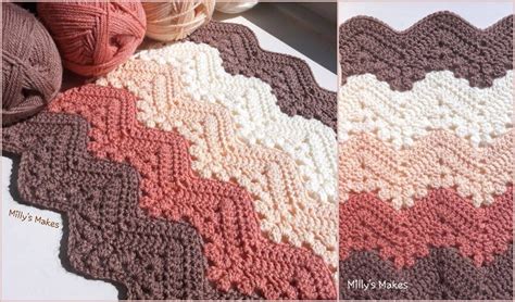 Simple Crochet Ripple Afghan Pattern - Hannah Thoma's Coloring Pages