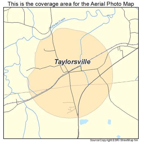 Aerial Photography Map of Taylorsville, GA Georgia