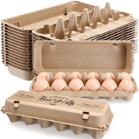 Amazon.com: Zhanmai 50 Pcs Empty Egg Cartons Bulk Holds up to 12 Eggs ...