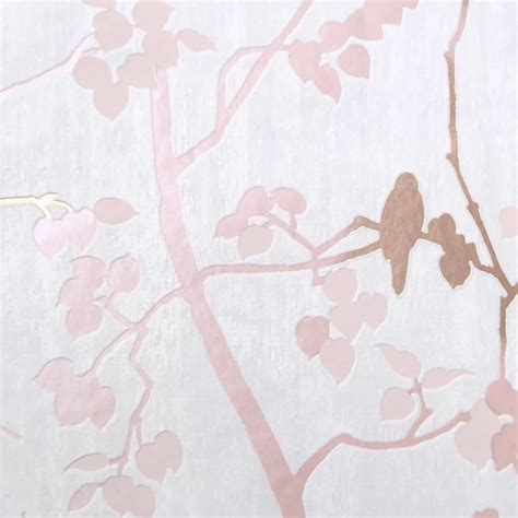 GoodHome Bromus Pink Floral Metallic effect Textured Wallpaper | DIY at B&Q