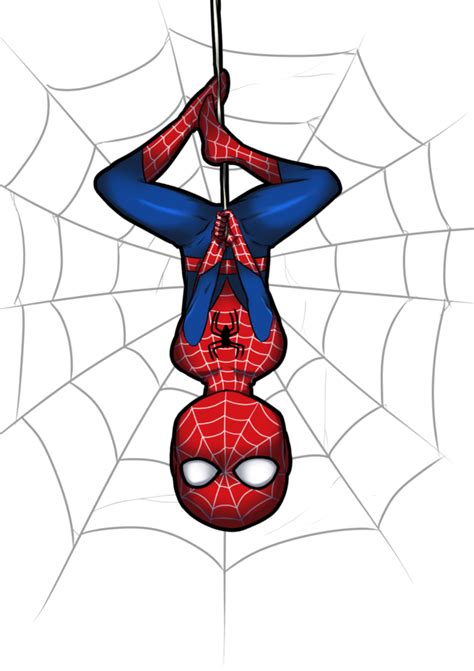 Spiderman Hanging Upside Down Clipart Clip Royalty - Cute Spider Man ...