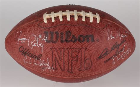 1986-87 Miami Dolphins Team-Signed NFL Game Ball Football with (30) Signatures Including Dan ...