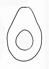Coloring Pages  Free Printable Avocado For Kids sketch template