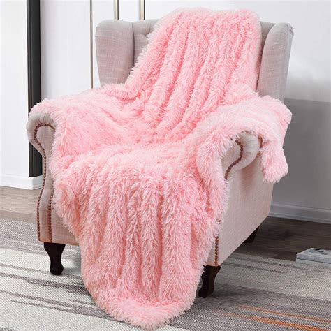 Softlife Extra Soft Faux Fur Throw Blanket with Sherpa Warm Underside ...