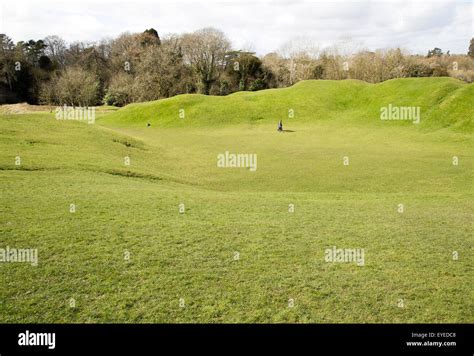 Roman amphitheatre, Cirencester, Gloucestershire, England, UK Stock ...