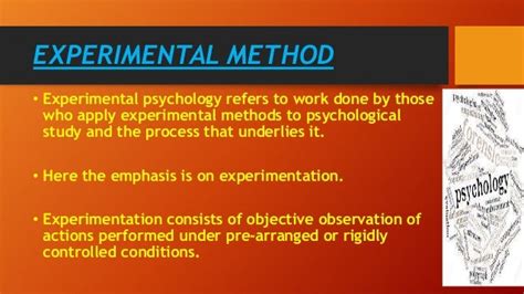 Experimental method