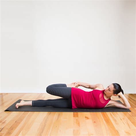 Lying Side Quad Stretch | 5 Stretches to Do in the Morning | POPSUGAR Fitness Photo 5