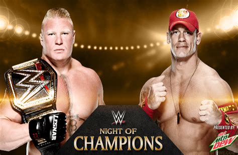 Brock Lesnar vs. John Cena at WWE "Night of Champions" Needs to Be an ...