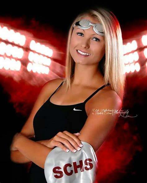 Senior swim team pictures - looove this but without tthe goggles on her ...