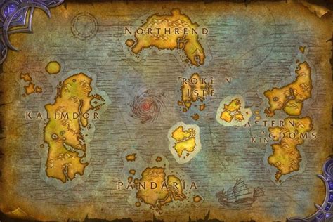 Updated World Map for BfA (based on trailers) #worldofwarcraft # ...