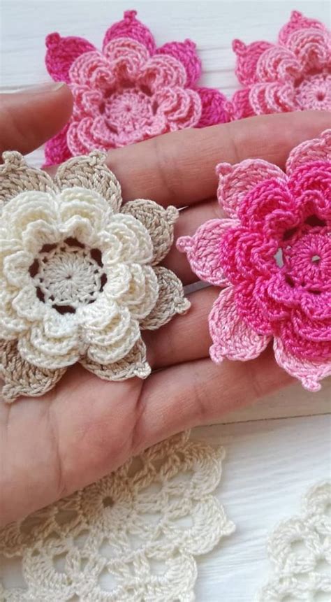 9 Easy and Free Crochet Flower Patterns - Megan Anderson Knittingway ...