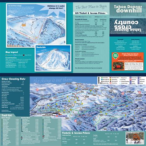 Tahoe Donner Cross Country Ski Trail Map - 11509 Northwoods Blvd ...