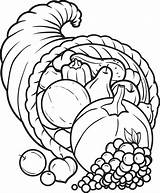 FREE Printable Cornucopia Coloring Page For Kids  Thanksgiving sketch template