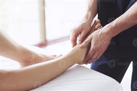 Woman's foot massage at the spa, relaxation rest. 3659211 Stock Photo ...