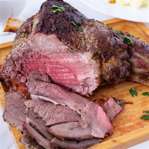 How to Roast a Leg of Lamb (Garlic Butter Marinade) - Veena Azmanov