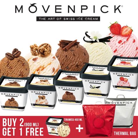 (EXPIRED) Movenpick Ice Cream: Buy two 900ml tubs and get 1 Tiramisu 450ml tub FREE! From 26 Oct ...