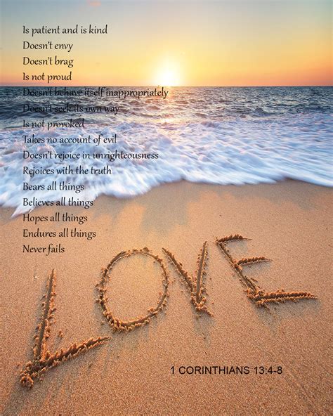 Corinthians Scripture About Love Corinthians Kind Scripture Patient Prints Bible Verse Ol