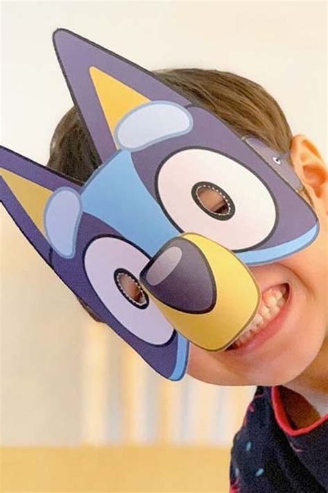 Dress up like Bluey and Bingo with these fun masks! Bingo, Baby Crafts ...