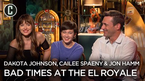 Dakota Johnson, Jon Hamm & Cailee Spaeny Talk Bad Times at the El Royale | Collider