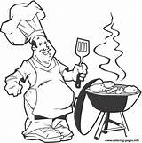Barbeque Coloring Page Printable sketch template