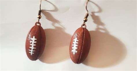 earring rugby by darkbuffalo | Download free STL model | Printables.com