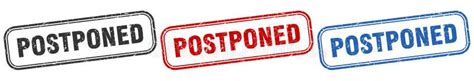 Postponed Stamp Stock Illustrations – 410 Postponed Stamp Stock Illustrations, Vectors & Clipart ...