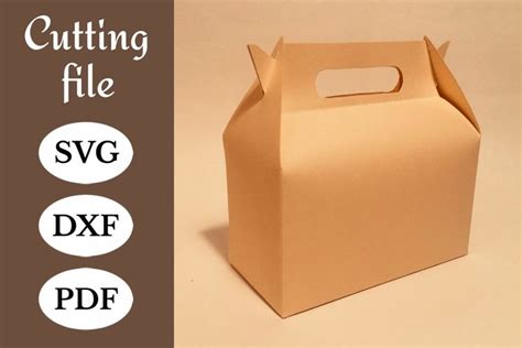 Gable box template, gable box svg, Cricut, Silhouette