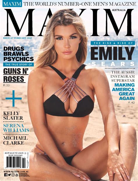 EMILY SEARS in Maxim Magazine, Australia February 2017 Issue – HawtCelebs