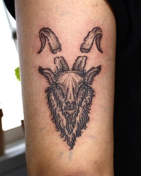 Goat Head Skull Tattoo