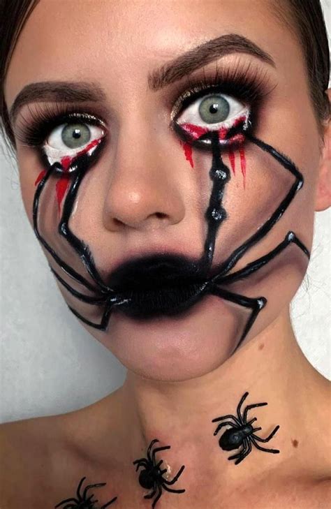 Pin on my beautiful collections | Cute halloween makeup, Spider web ...