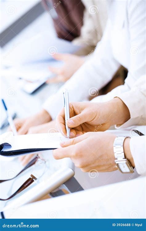 Writing notes stock photo. Image of dressed, people, conference - 3926688