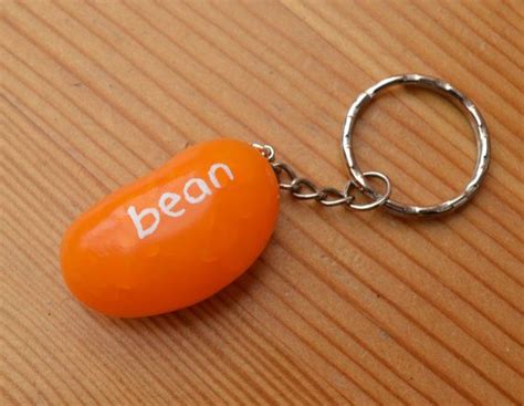 Jelly Bean Keychain by UnusualOrange on Etsy, £3.00 | Keychain, Polymer ...