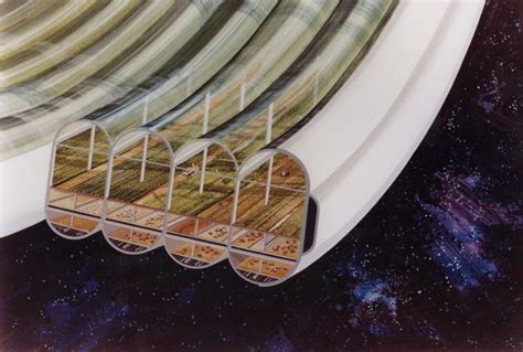 Space Colony Concept Art from 1970 - Design Swan